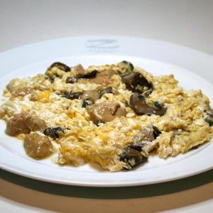 Revuelto de foie y setas silvestres Restaurante El Cierzo