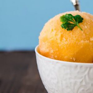 Sorbete de limón y mandarina